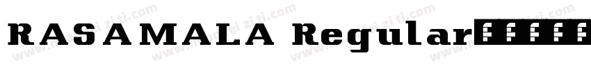 RASAMALA Regular字体转换